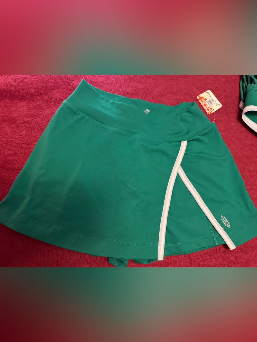FP Movement by Free People Green Glow Performance Skort and Top Set - Picture 8 of 11